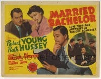 5b313 MARRIED BACHELOR TC 1941 Robert Young's an author pretending not to be married to Ruth Hussey!