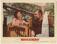 5b808 MOGAMBO LC #6 1953 Clark Gable won't give naked Ava Gardner her towel after her shower!