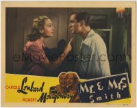 5b810 MR. & MRS. SMITH LC 1941 Hitchcock, best close up of Carole Lombard & Robert Montgomery!