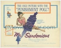 5b329 MR. SARDONICUS TC 1961 William Castle, the only picture with the punishment poll!