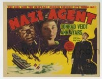 5b337 NAZI AGENT TC 1942 Jules Dassin, Ann Ayars & Gestapo agent Conrad Veidt in World War II!