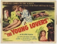 5b339 NEVER FEAR TC 1950 Ida Lupino directed, Sally Forrest, Keefe Braselle, The Young Lovers!
