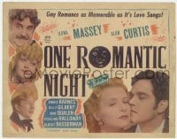 5b342 NEW WINE TC R1947 Ilona Massey, Alan Curtis, Binnie Barnes, Gilbert, One Romantic Night!