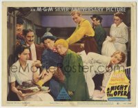 5b823 NIGHT AT THE OPERA LC #8 R1948 Groucho, Chico & Harpo Marx in most classic stateroom scene!