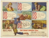 5b345 NIGHT HEAVEN FELL TC 1958 different montage with six images of sexy Brigitte Bardot!