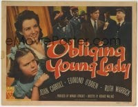 5b351 OBLIGING YOUNG LADY TC 1942 pretty Ruth Warrick, Edmond O'Brien and young Joan Carrol!