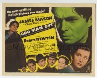 5b352 ODD MAN OUT TC 1947 James Mason is a man on the run, directed by Carol Reed!