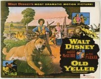 5b358 OLD YELLER TC R1974 Dorothy McGuire, Fess Parker, Tommy Kirk, Disney's most classic canine!