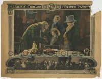5b829 OLIVER TWIST LC 1922 Artful Dodger brings Jackie Coogan to Lon Chaney Sr. as Fagin, rare!