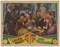 5b832 OUR RELATIONS LC 1936 Stan Laurel, Oliver Hardy, Daphne Pollard, Iris Adrian, Lona Andre, rare