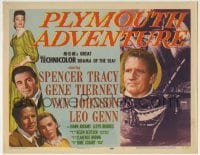 5b374 PLYMOUTH ADVENTURE TC 1952 Spencer Tracy, Gene Tierney, Van Johnson, Leo Genn