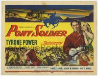 5b375 PONY SOLDIER TC 1952 Royal Canadian Mountie Tyrone Power, Penny Edwards, Thomas Gomez!