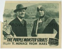 5b850 PURPLE MONSTER STRIKES chapter 11 LC 1945 c/u of Menace from Mars Roy Barcroft & James Craven!