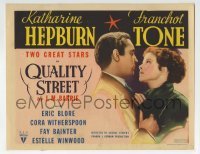 5b377 QUALITY STREET TC 1937 Franchot Tone & Katharine Hepburn, George Stevens, very rare!