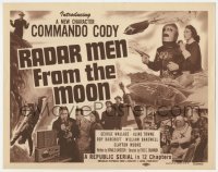 5b379 RADAR MEN FROM THE MOON TC 1952 Commando Cody, wacky Republic sci-fi serial in 12 chapters!