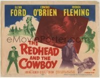 5b385 REDHEAD & THE COWBOY TC 1951 Glenn Ford, sexy Rhonda Fleming, Edmond O'Brien, western!