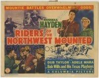 5b393 RIDERS OF THE NORTHWEST MOUNTED TC 1943 Russell Hayden in the Royal Canadian Mounted Police!