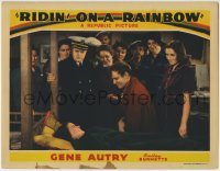 5b868 RIDIN' ON A RAINBOW LC 1941 pretty Mary Lee in bed smiles at Gene Autry, Smiley & others!