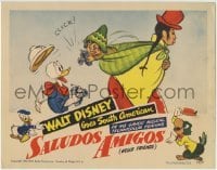 5b876 SALUDOS AMIGOS LC 1943 Disney, kid takes pictures of Donald Duck from his mother's back!