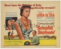 5b404 SCANDAL IN SORRENTO TC 1957 Sophia Loren is the world's most curvacious covergirl, De Sica