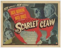 5b406 SCARLET CLAW TC 1944 Basil Rathbone as Sherlock Holmes, Nigel Bruce as Watson, cool montage!