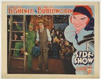 5b881 SIDE SHOW LC 1931 Winnie Lightner in man's clothes & fake mustache about to perform stunt!
