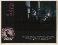 5b883 SILENT NIGHT EVIL NIGHT LC #6 1975 creepy image of white cat sitting by dead body!