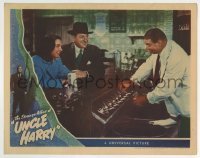 5b902 STRANGE AFFAIR OF UNCLE HARRY LC 1945 George Sanders & sexy Ella Raines at soda fountain!