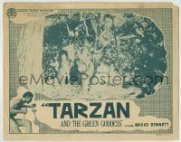 5b911 TARZAN & THE GREEN GODDESS LC R1940s great image of Bruce Bennett on top of elephant!