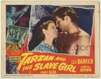 5b916 TARZAN & THE SLAVE GIRL LC #2 1950 romantic close up of Lex Barker & pretty Vanessa Brown!