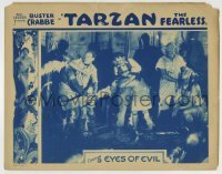5b920 TARZAN THE FEARLESS chapter 9 LC 1933 natives fighting explorers, serial, Eyes of Evil!