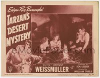 5b922 TARZAN'S DESERT MYSTERY LC #8 R1949 Johnny Weissmuller, Sheffield & Nancy Kelly by fire!