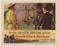 5b925 TENNESSEE'S PARTNER LC #7 1955 John Payne watches Ronald Reagan hold Tony Caruso at gunpoint!