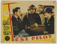 5b928 TEST PILOT LC 1938 close up of Clark Gable between Lionel Barrymore & Spencer Tracy!