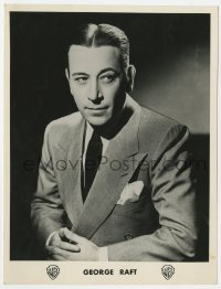 5c001 GEORGE RAFT deluxe French 7x9.25 still 1937 wonderful head & shoulders close up wearing suit!