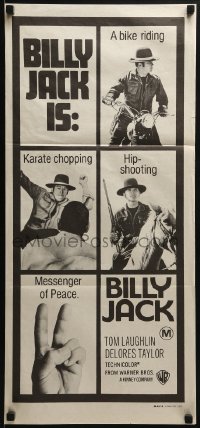 5c565 BILLY JACK Aust daybill 1971 Tom Laughlin, Taylor, most unusual boxoffice success ever!