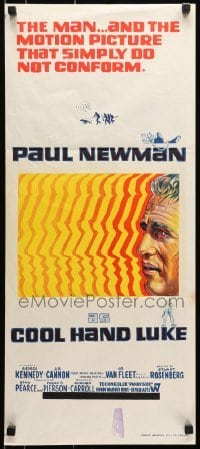 5c624 COOL HAND LUKE Aust daybill 1967 Paul Newman prison escape classic, cool art!