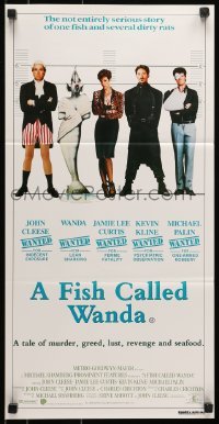 5c672 FISH CALLED WANDA Aust daybill 1988 John Cleese, Curtis, Kline & Palin in police line up!