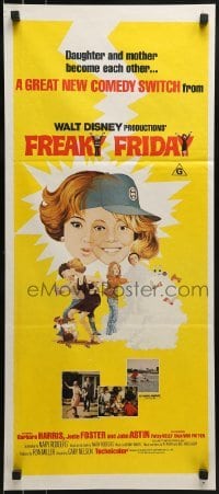 5c679 FREAKY FRIDAY Aust daybill 1977 Jodie Foster switches bodies with Barbara Harris, Disney!