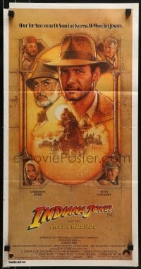 5c730 INDIANA JONES & THE LAST CRUSADE Aust daybill 1989 Harrison Ford, Sean Connery, Spielberg