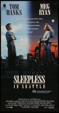 5c903 SLEEPLESS IN SEATTLE Aust daybill 1993 Nora Ephron directed, romantic Tom Hanks & Meg Ryan!