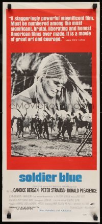 5c909 SOLDIER BLUE Aust daybill 1970 Candice Bergen, Strauss, Donald Pleasence in most savage film!