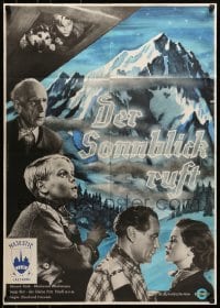 5c216 DER SONNBLICK RUFT German 1952 Eberhard Frowein, Hortmann art of mountain!