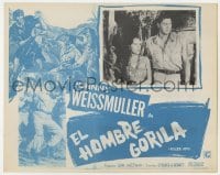 5c034 KILLER APE Mexican LC R1970s Weissmuller as Jungle Jim, drug-mad beasts ravage human prey!
