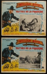 5c045 MARAUDERS 2 Mexican LCs 1947 Boyd as Hopalong Cassidy smashes lawless band with bullets!