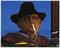 5c026 NIGHTMARE ON ELM STREET 5 Spanish LC 1990 image of Freddy Krueger shushing... carefully!
