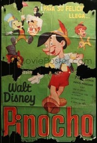 5c048 PINOCCHIO Spanish R1963 Disney classic cartoon about wooden boy who wants to be real!