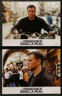 5c459 BOURNE ULTIMATUM 8 French LCs 2007 cool images of Matt Damon as Jason Bourne!