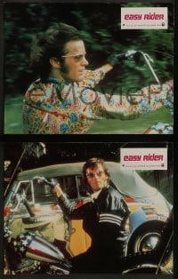 5c414 EASY RIDER 12 French LCs R1970s Peter Fonda, motorcycle biker classic directed by Dennis Hopper