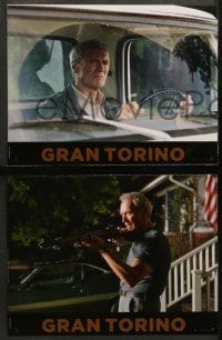 5c468 GRAN TORINO 8 French LCs 2009 great images of cranky old man Clint Eastwood!